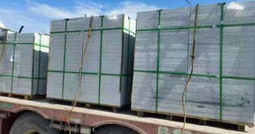 白银 芝麻白花岗岩地铺石装车日常