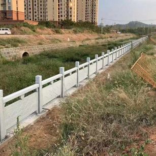 白银 白麻河道栏杆效果展示图