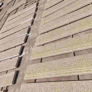 白银 黄金麻花岗岩光面楼梯踏步