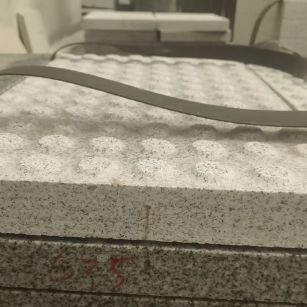 白银 芝麻白花岗岩6.0公分荔枝面五轴加工雕刻盲点