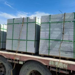 白银 芝麻白花岗岩地铺石装车日常