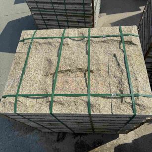 白银 黄金麻花岗岩石材自然面蘑菇石成品