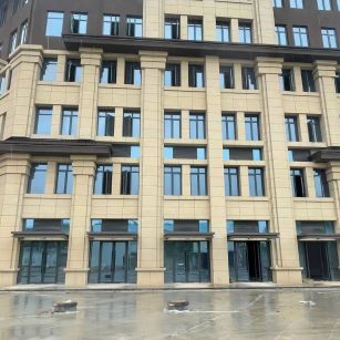 白银 黄金麻花岗岩荔枝面小区外墙干挂