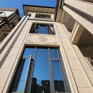 白银 黄金麻荔枝面别墅外墙干挂效果展示