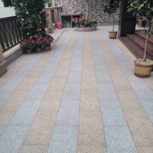 白银 黄金麻白麻荔枝面庭院铺装展示