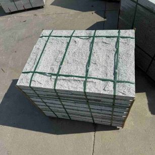 白银 白麻花岗岩石材自然面蘑菇石成品