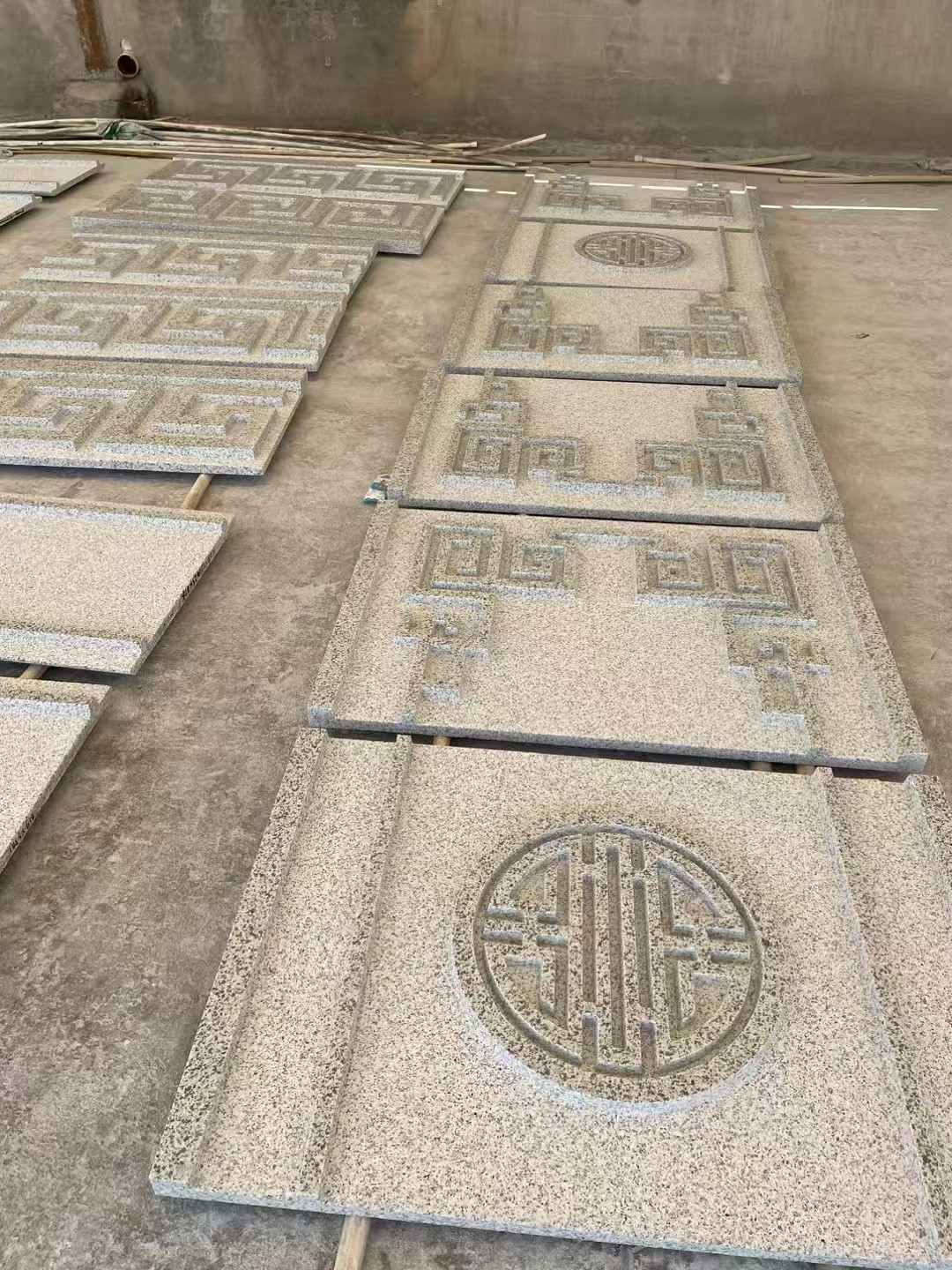 白银 白麻花岗岩外墙立面雕刻板