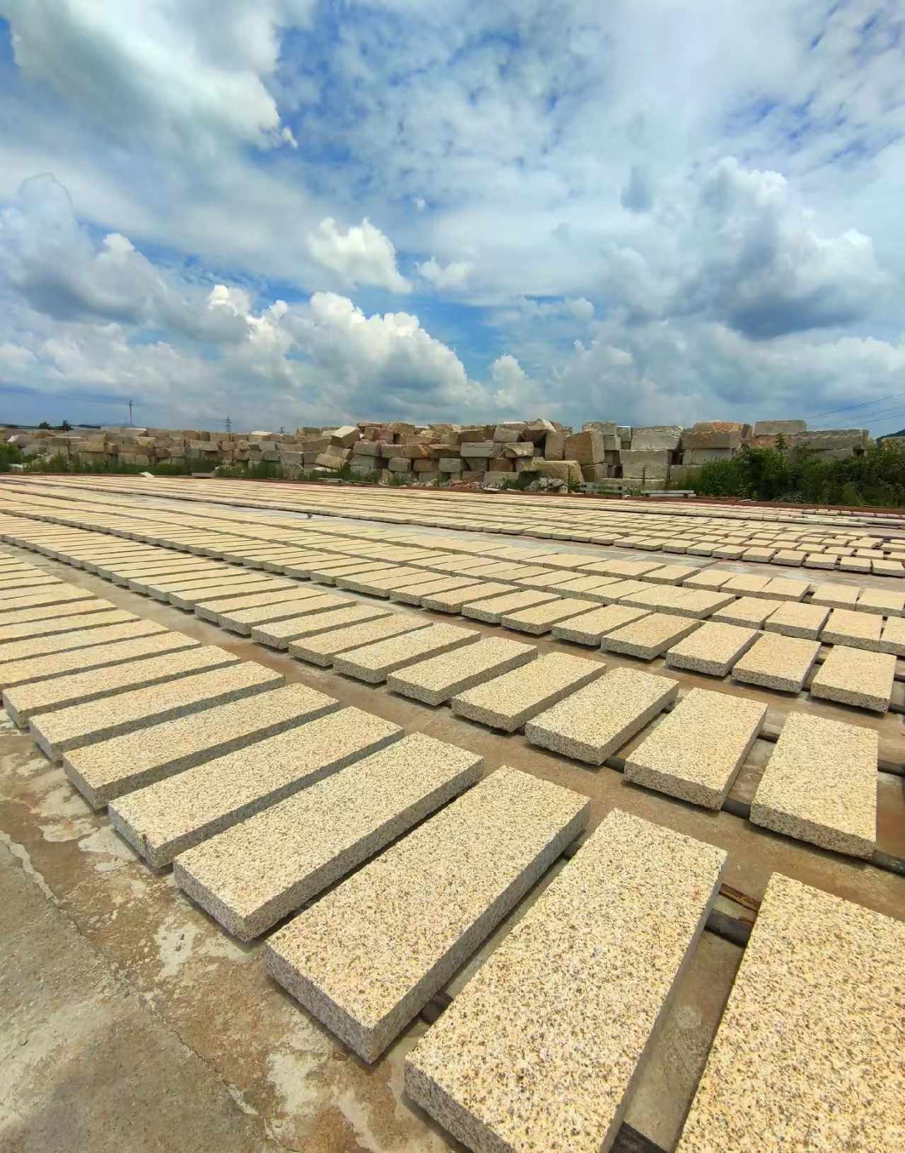 白银 黄金麻荔枝面花岗岩石材地铺石防护中