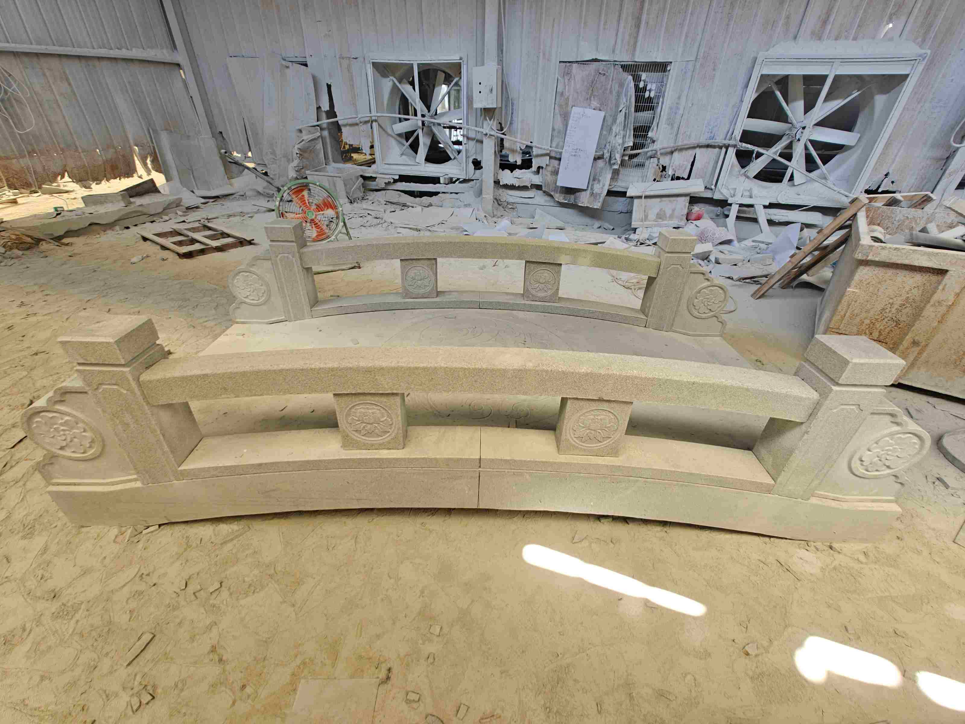 白银 芝麻灰花岗岩异形加工-拱桥，石桥