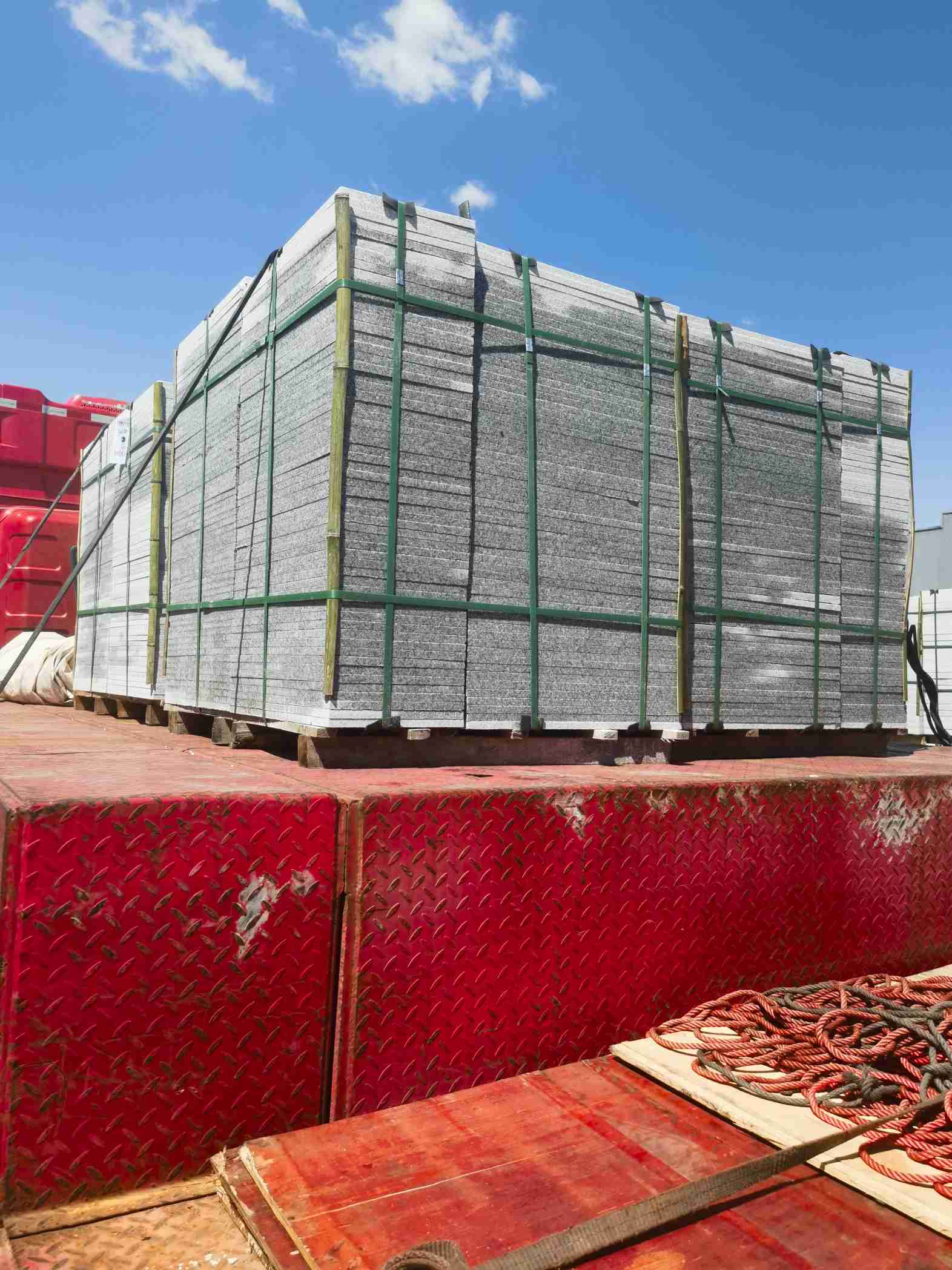 白银 芝麻白火烧规格板地铺石300*600/600*600