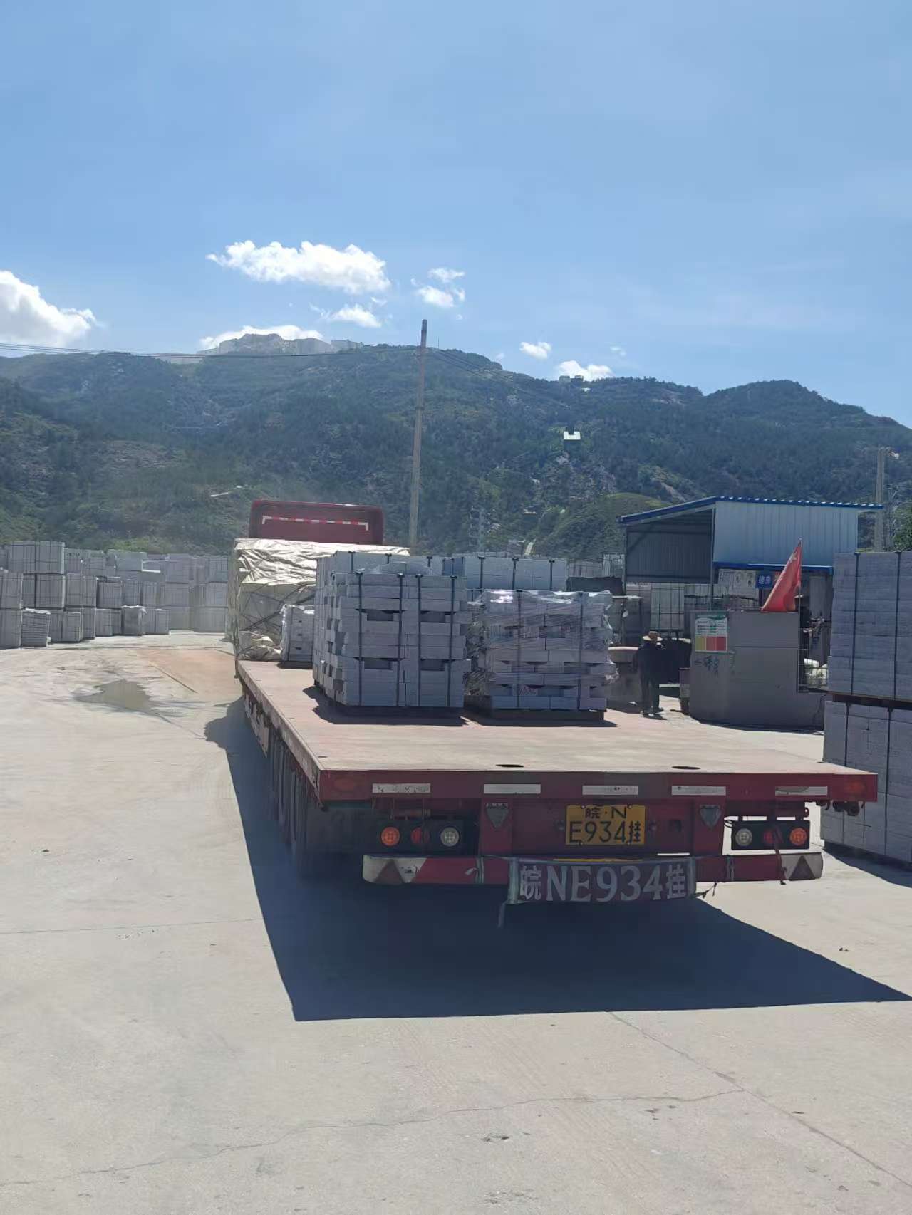 白银 芝麻白仿形路沿石，直形路沿石