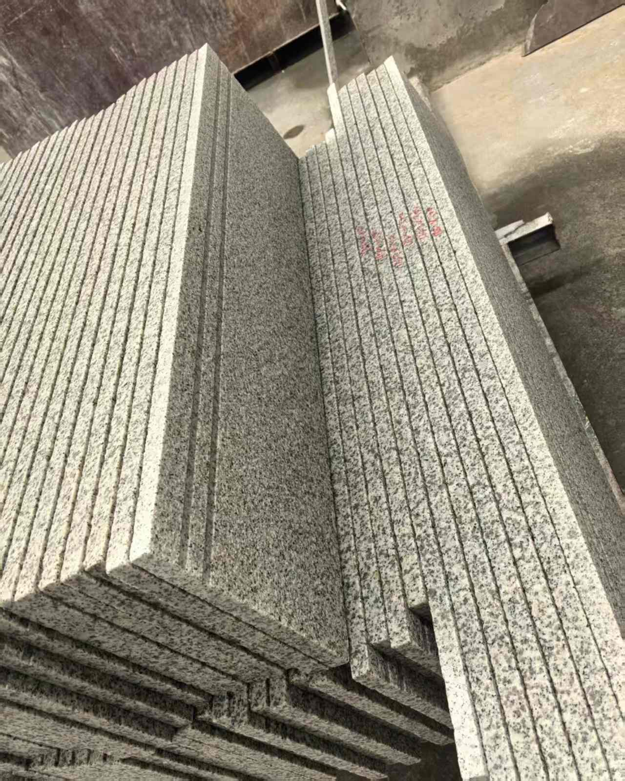 白银 白麻荔枝面花岗岩楼梯踏步