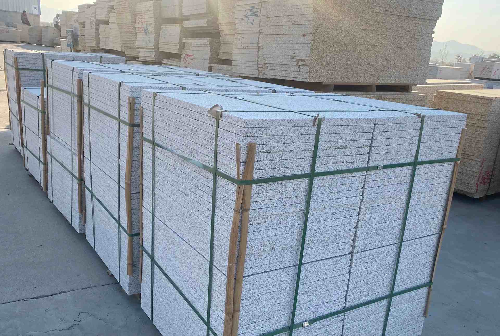 白银 白麻花岗岩荔枝面地铺石